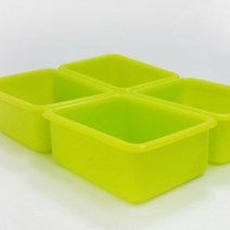 [캔들이케아] 천연 비누 만들기 재료 DIY 모음 비누베이스 / 기타재료, 민무늬직사각 4구 몰드