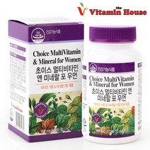 비타민하우스 초이스 멀티비타민앤미네랄 포 우먼 + 약케이스, 162g, 1개