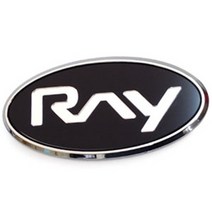 기아 레이 Ray 엠블럼 혼캡 세트, 1_블랙/실버_엠블럼_세트 구형레이