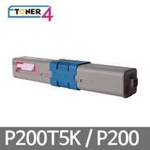 신도리코 프린터고장없는 슈퍼재생토너 대용량 P200 C200 P200T5K, P201dn 빨강, 1개