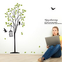 큐데코 숲속이야기-2 포인트스티커, 블랙