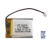 DTP 리튬폴리머전지 502030-PCM(3.7V 250mAh)51021RR 충전지, 1개