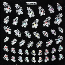 애니데코 SNXD 네일스티커, silver10, 1개