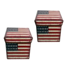 NKMALL 1+1 수납의자 스툴 빈티지정리함 트렁크정리함, 1+1 빈티지미국+빈티지미국