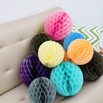 파티팡 허니컴볼 25cm, 1개, 블랙앤오렌지