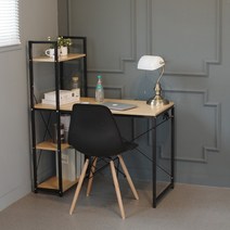 프리미엄형 심플 사다리선반 책상 책장 행거, 03_트렌디심플 컴퓨터책상 100 화이트(4564)