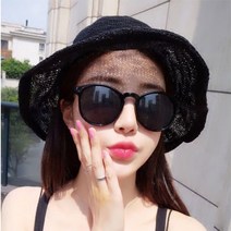 큐에스스포츠 원형 와이어 벙거지모자 밀짚모자 바캉스 비치 여름모자 버킷햇 파나마햇