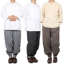 단아한의 남성 생활한복 와플 7부세트