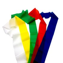 석광 소고띠 사물놀이띠 10개, 흰색