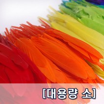 꾸미기 만들기 깃털(소) 약 100개입 대용량, 하늘