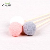 오마르 폼폼이스틱 디퓨저리드/디퓨저재료, 화이트(long), 1개