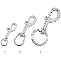 스쿠바프로 스테인레스 스틸 스냅(스위벨 볼트 스냅) STAINLESS STEEL SNAPS, 32mm/122mm