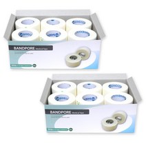 밴드골드 밴드포어 부직(종이)반창고, 2box, 2.5cmx12롤(백색)