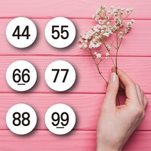 페토닷컴 화이트 디자인 여성의류 사이즈 스티커 100개 세트, 55, 1세트