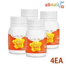 베이비락 new 황금별 씹어먹는 생유산균 60정 (츄어블형) 유산균 프로바이오틱스, 4개, 1200mg