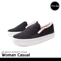 VA-381 여성 모직 슬립온 스니커즈 운동화
