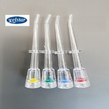 미니맥스 웰스타 파워제트워터 샤워기연결형 구강세정기 치아세정기 구강세척기, 웰스타 구강세정기 헤드노즐세트 1팩(4p) 교체용