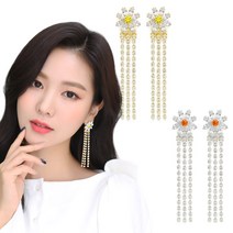 워너비스톤 086 커스텀이어링 샤인플로라 드롭 귀걸이