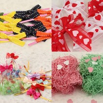 노크원 인쇄opp, 선택19-포장스티치리본타이1.5cm 03_진분홍3세트, 9개