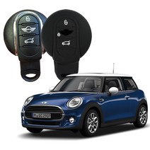 카포카 신형 미니쿠퍼 3버튼 N타입 실리콘 스마트키케이스 키홀더, 미니쿠퍼 블랙