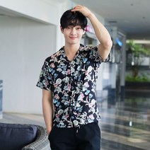 미미앤바비 로망드 남성여름셔츠 남자셔츠 여름셔츠 남자여름셔츠 반팔셔츠 비치웨어