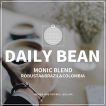 모닉커피 데일리빈 블랜드 로스팅원두, 5.모카포트분쇄, 1kg