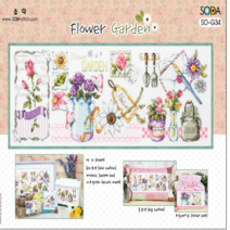 홈데코 소다 - Flower Garden 플라워가든 (십자수 도안) 도안