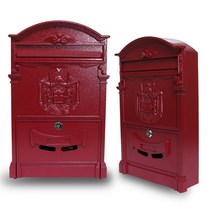 [진성] 스테인레스 스틸우체통 우편함, 선택5 앤틱레드