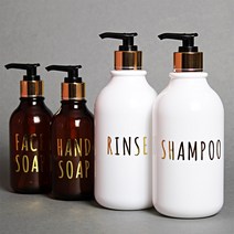 원더스토리 욕실 디스펜서 샴푸통, 1개, M(BROWN) + 10. BODY WASH
