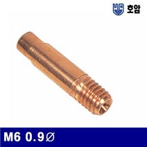 호암 7790537 미그팁 M6 0.9파이 (통(10개)) 화구 호암 용접부품 용접기자재 팁 공구