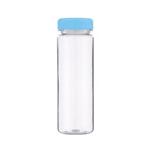 한성글로벌 알록달록 투명 보틀 물병 500ml, 파랑