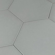 중앙데코 육각타일 바닥타일 헥사곤 타일, 단색무광 라이트그레이 대 17장, 1box