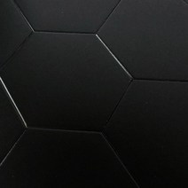 중앙데코 육각타일 바닥타일 헥사곤 타일, 단색무광 블랙 소 19장, 1box