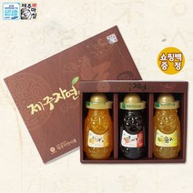 농업회사법인(주)제주자연식품 제주자연식품 차 선물세트 14종 차선물세트, 1box, 기세트(한라봉300g+오미자320g+유자차320g)