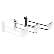 스페이스월 이중후크/월 후크/벽선반 진열 수납 부속, 350mm, 크롬