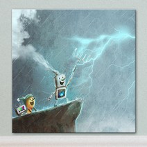 꾸밈 iw651-깡통로봇과나무인형의판타지노프레임 액자, 7타입