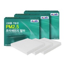 PM2.5 초미세먼지 필터 (3회 교체분), 1개, 삼성 | pb147 SM3 02년 9월이후 *3개
