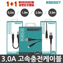 샵비스트 3.0A 고속충전케이블 1+1, 1개, 09-01.샵비 8핀젠더+8핀젠더