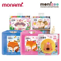 모나미 모니주 화구류 크레파스 색연필 사인펜 연필 물감, D. 크레파스, 7.가방파스 36색 남