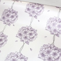 현대시트 동조엠보시트지 시트지, 디어플라워_바이올렛(HDG-12007)
