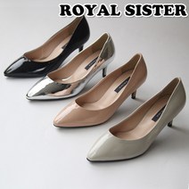 [RS]C1P 6612 6cm 여성 쿠션 에나멜 구두 미들힐 펌프스힐