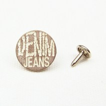 JStrading 흔들이단추 단추, 데님 20mm 은브론즈, 10set