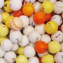 인기브랜드 혼합로스트볼 10알 x 10봉지 100알, A등급 화이트+컬러(50알씩), 100개