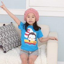 이솝스토리 (반팔)펭귄 단체티 아동티 유치원티 교회티 반티 데일리티 어린이날선물