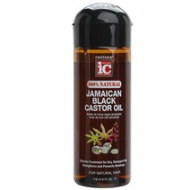 Fantasia IC 100% 내추럴 자메이칸 블랙 캐스터 오일, 1개, 178ml