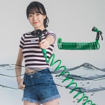 BNB 스프링호스 15M 세차호스 물호스 간편호스, 1개
