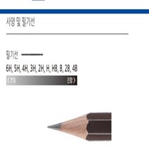 아주문구 더존연필 미술용 제도용, 1팩, 4B 미술용12자루