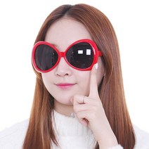 잠자리 안경 레드 파티 이벤트 소품 생일 용품 코믹, 단품