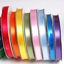 꾸미기만들기 포리주자 리본(롤) 10mm 약22M, 주황
