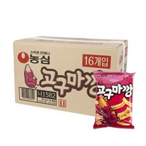농심 고구마깡 83g 16입 과자 봉지과자 인기과자 간식 과자박스, 105I_농심 고구마깡 83g 16입